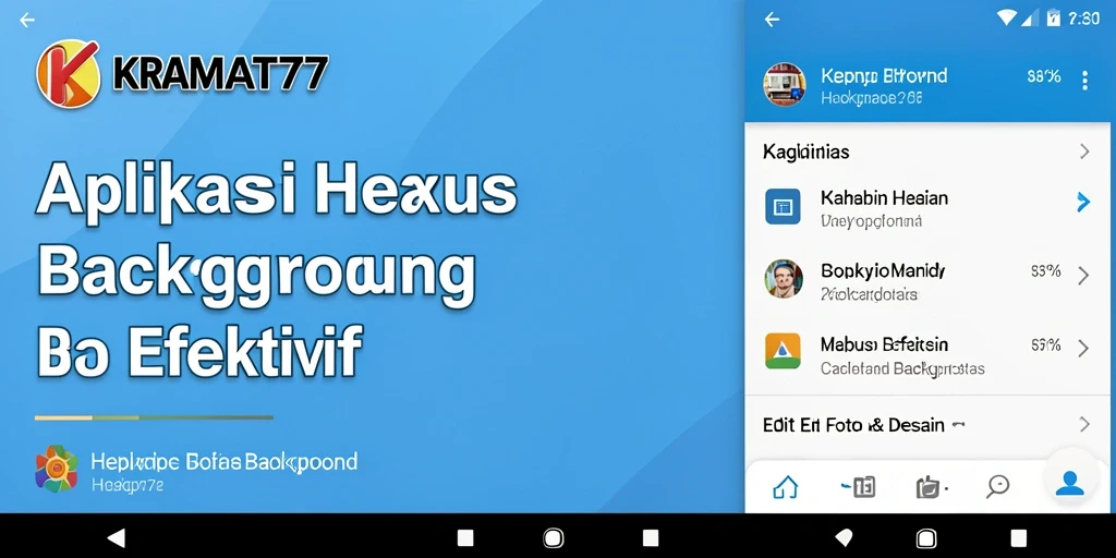 Antarmuka sederhana KRAMAT77 untuk hapus background.