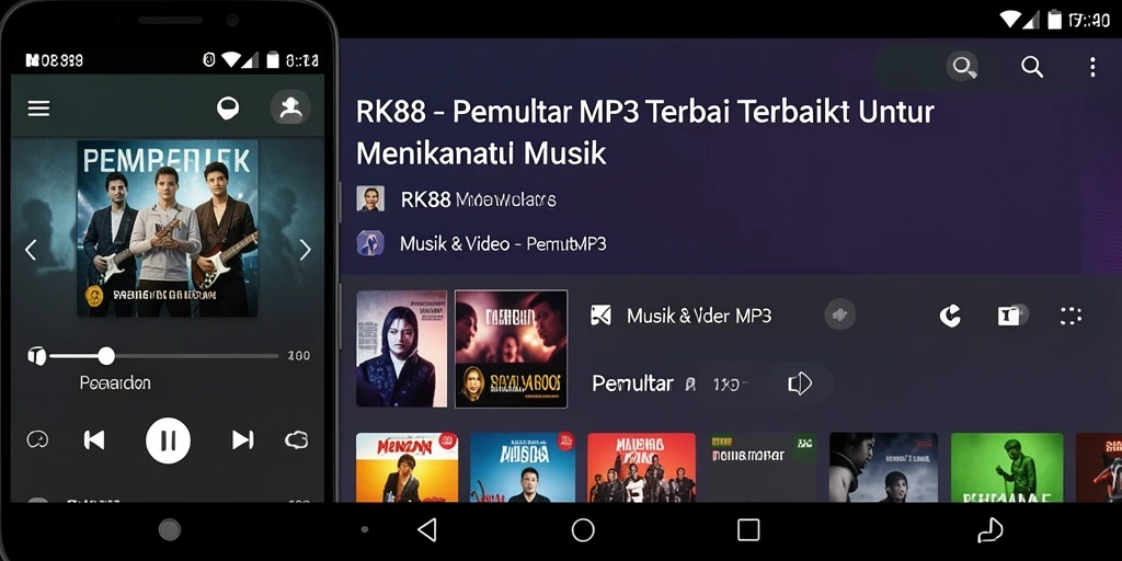 Antarmuka pengguna RK88 yang sederhana dan modern.