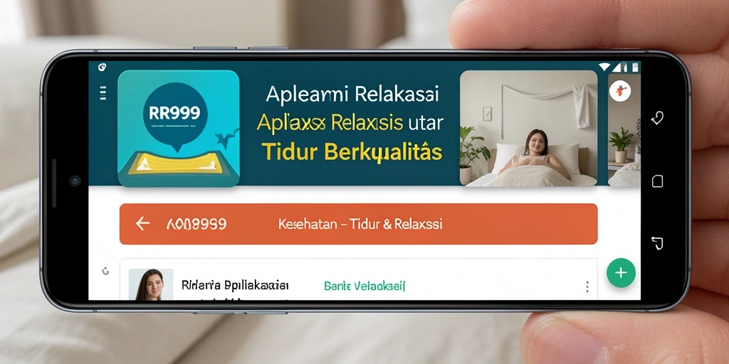 Antarmuka pengguna RR999 yang sederhana dan menenangkan.