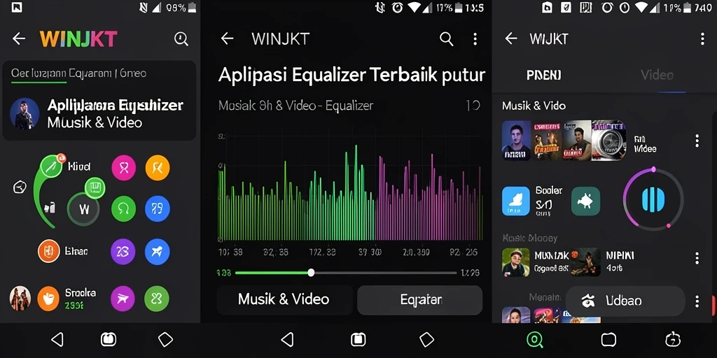 Tampilan antarmuka <strong>WINJKT</strong> yang modern dengan fungsi Equalizer intuitif.